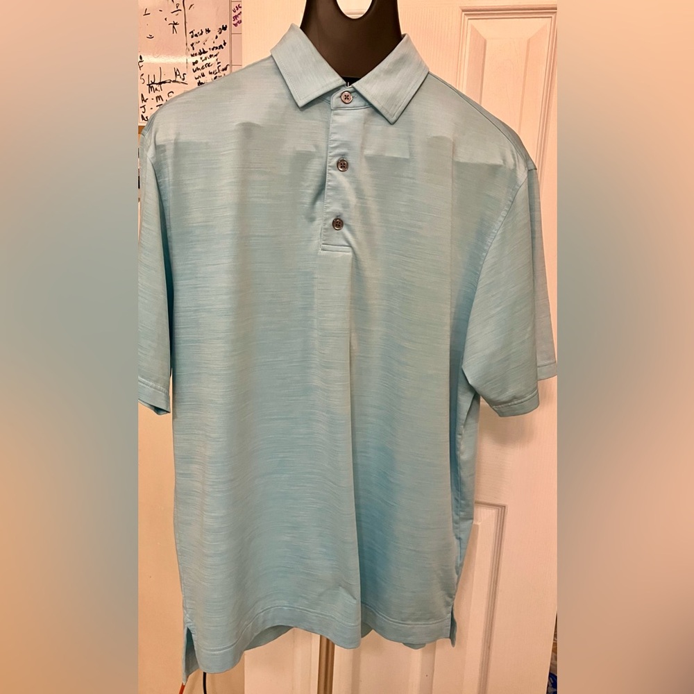 FootJoy Polo Shirt Mens Medium M Blue Golf Golfing Top